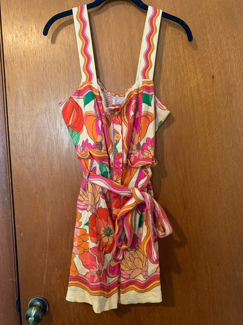 Farm Rio Spring Affair Romper XL